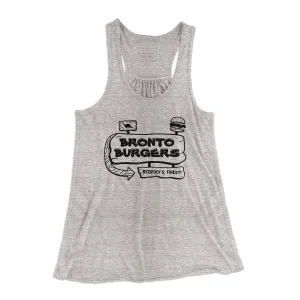 Bronto Burgers Women's Flowey Racerback Tank Top