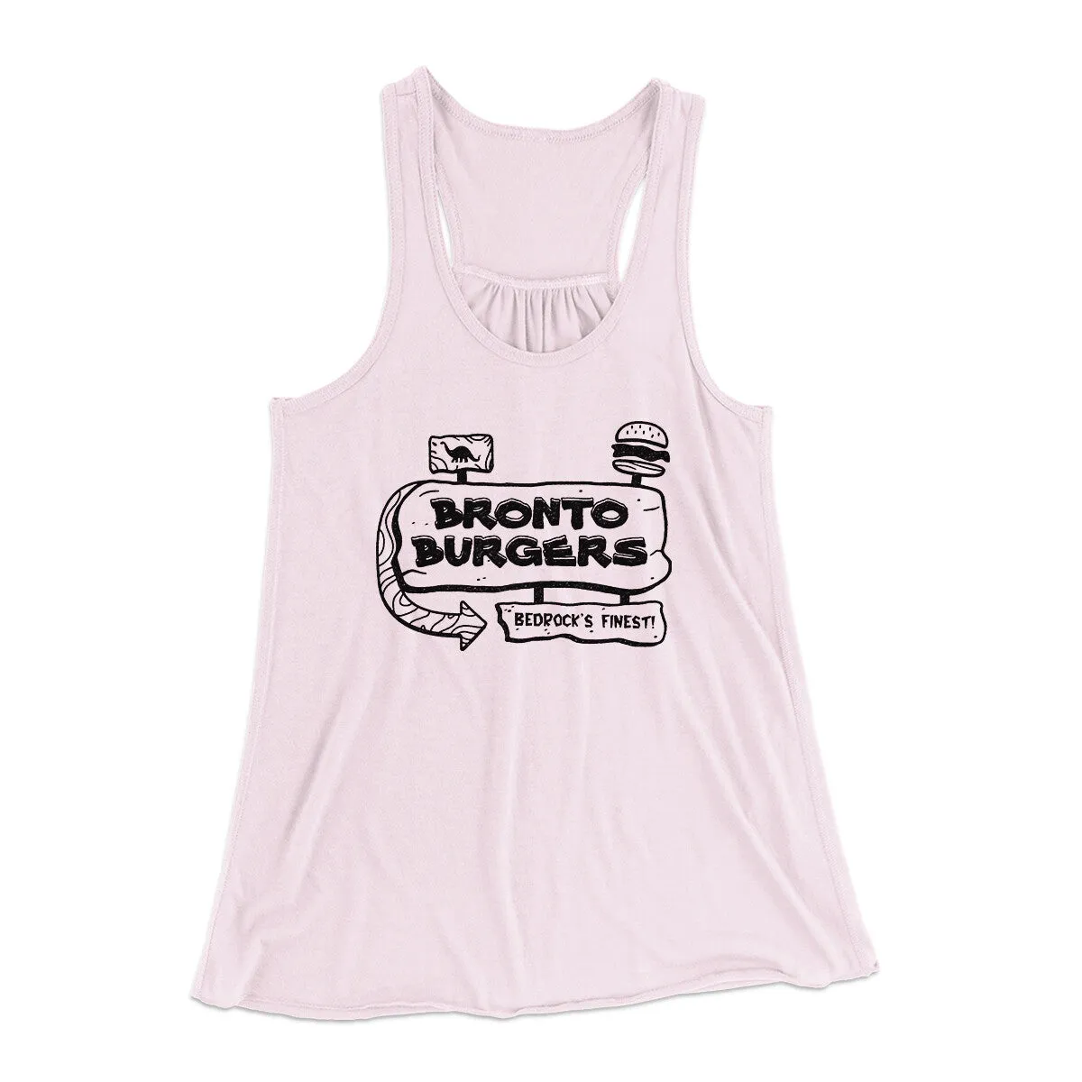 Bronto Burgers Women's Flowey Racerback Tank Top