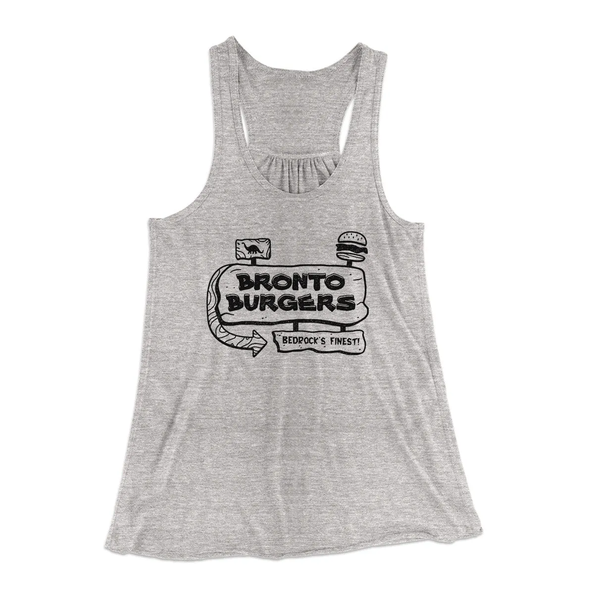 Bronto Burgers Women's Flowey Racerback Tank Top