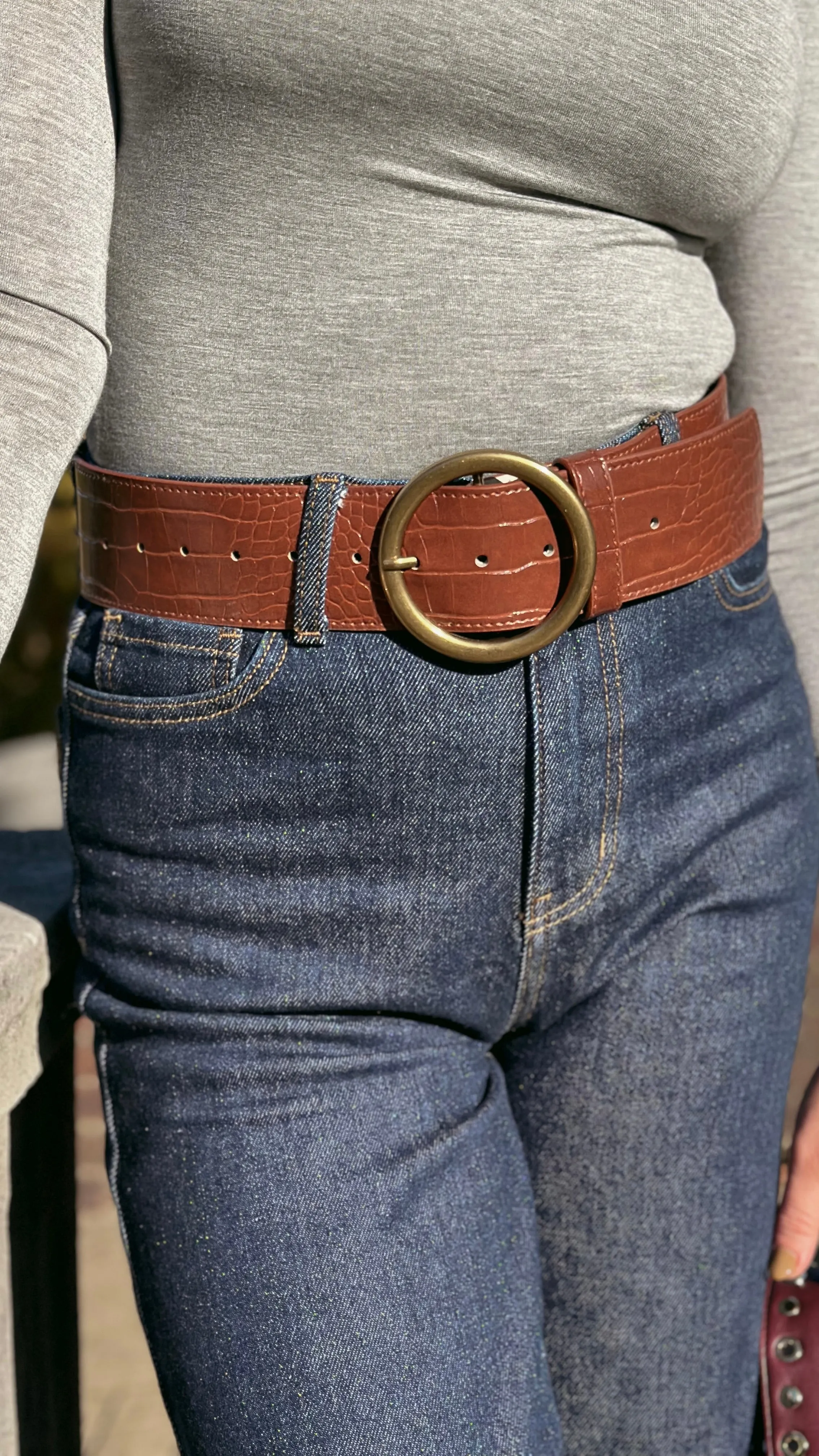 Brown Alligator Belt