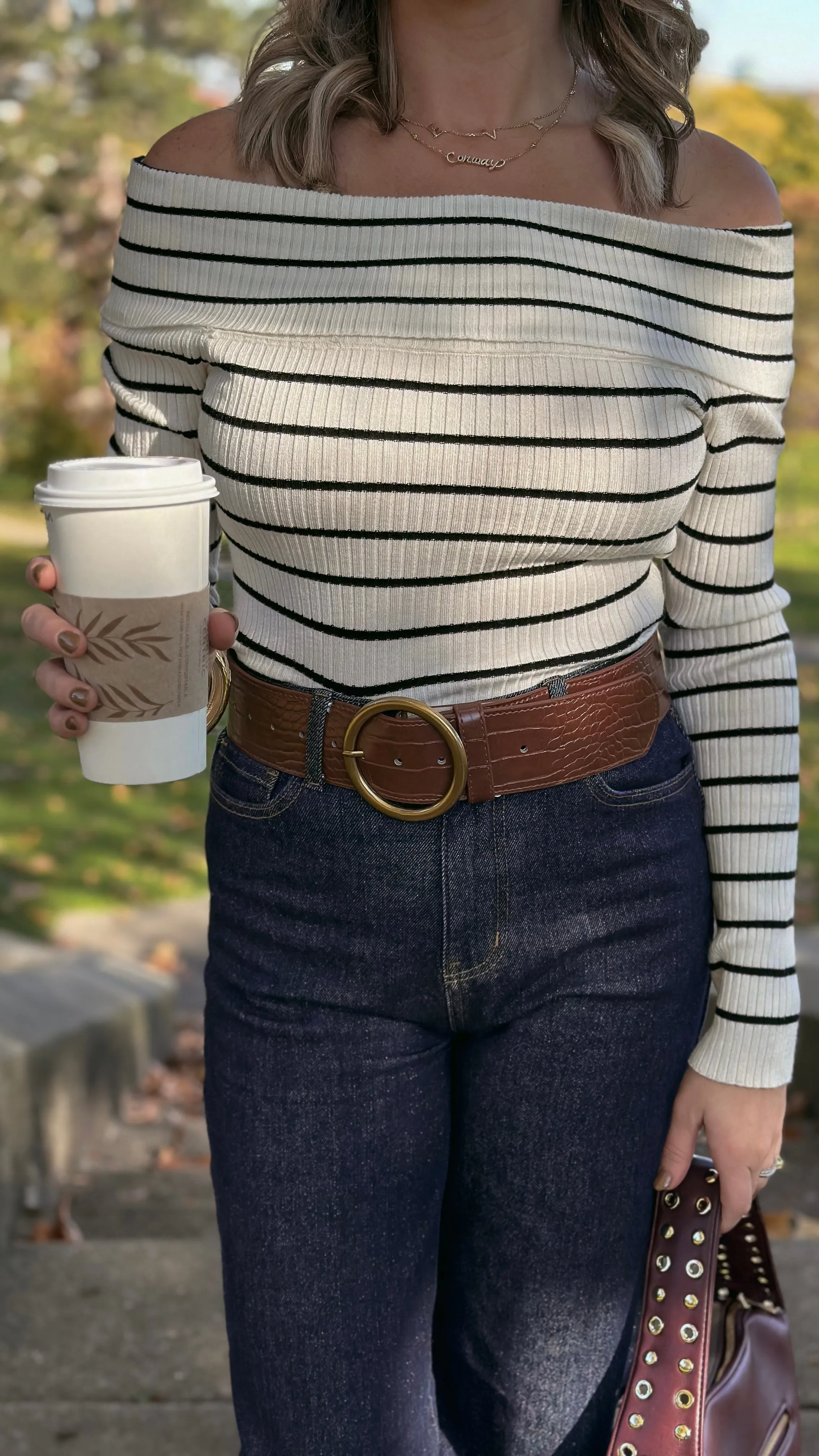 Brown Alligator Belt