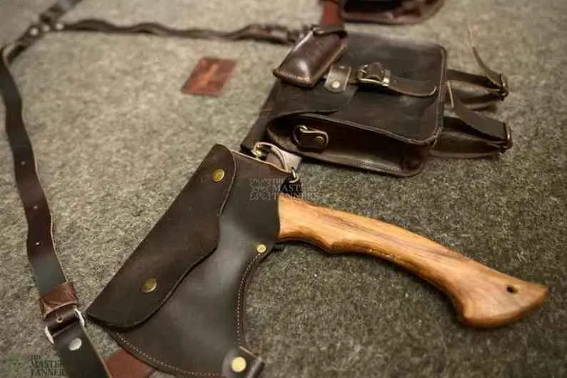 Brown Bushcraft Leather Belt Kit | Load Carrying Bushcraft Belt