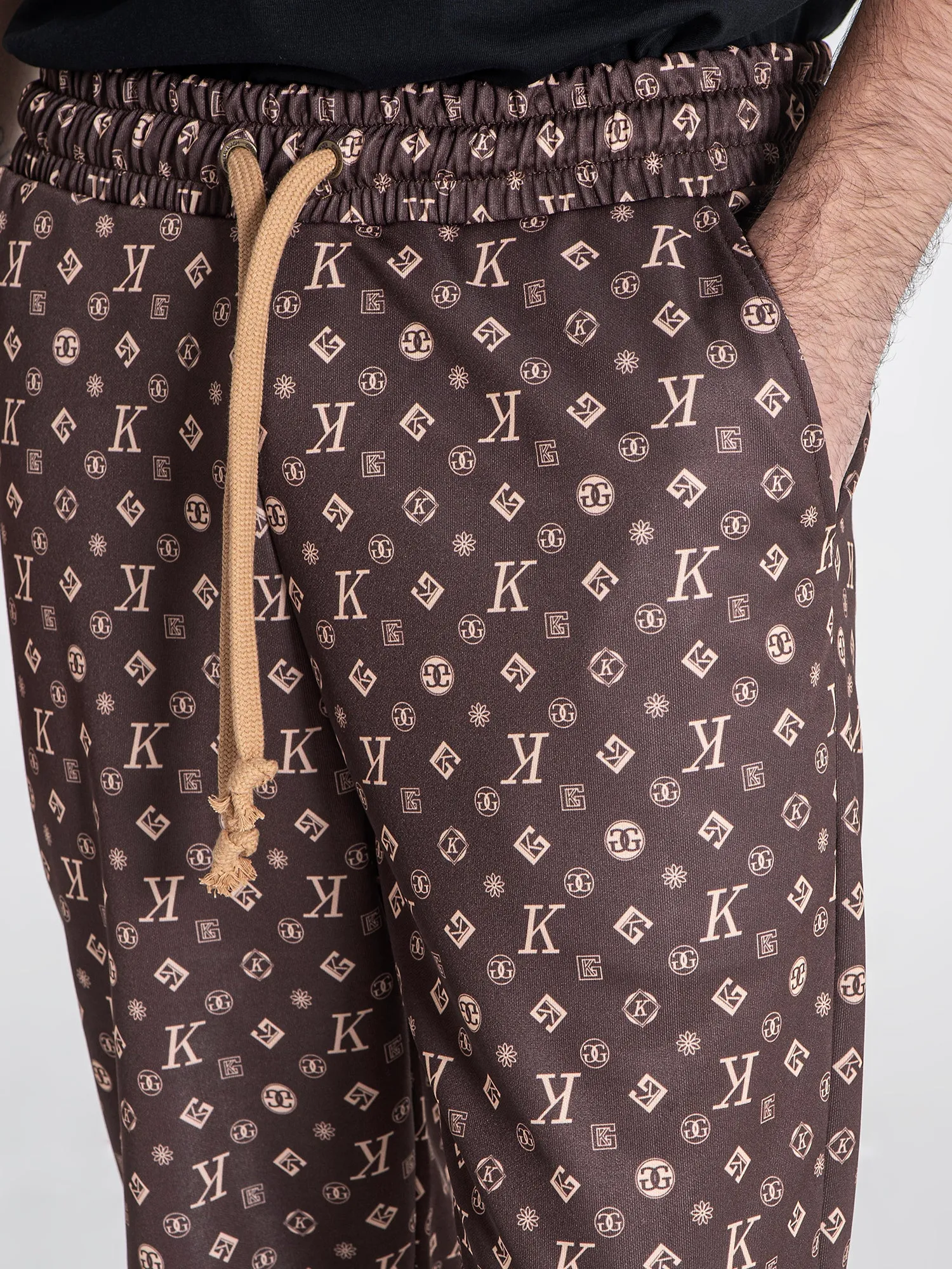 Brown Logomania Joggers