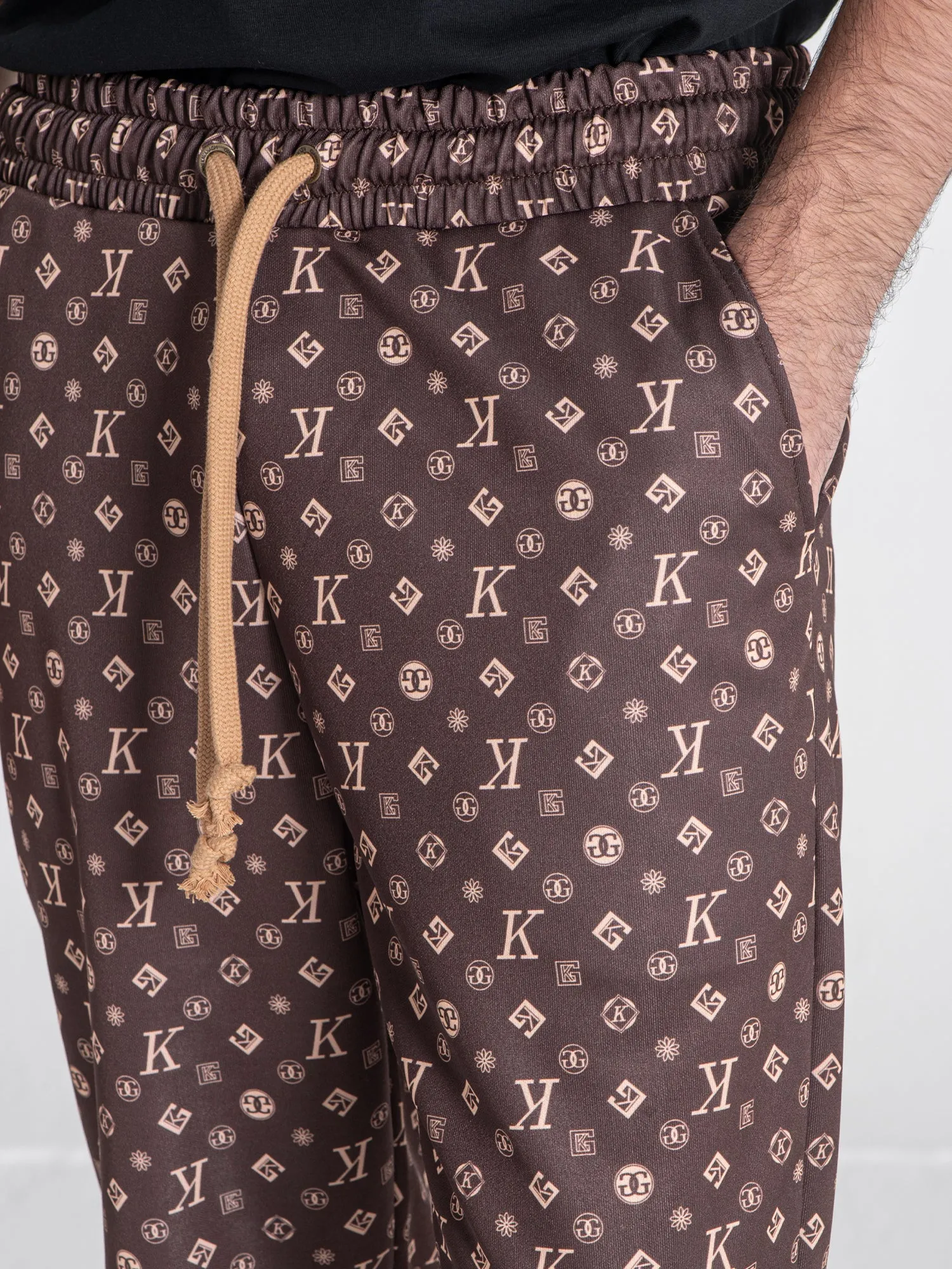 Brown Logomania Joggers