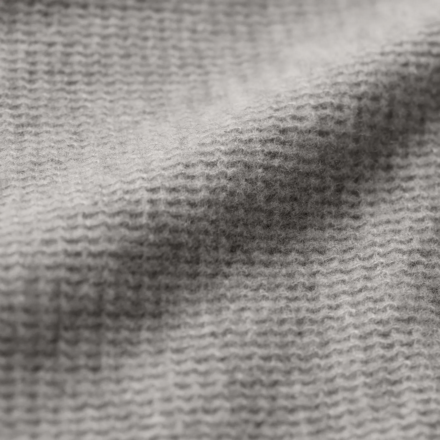 Brushed Thermal Half Zip - Heather Grey