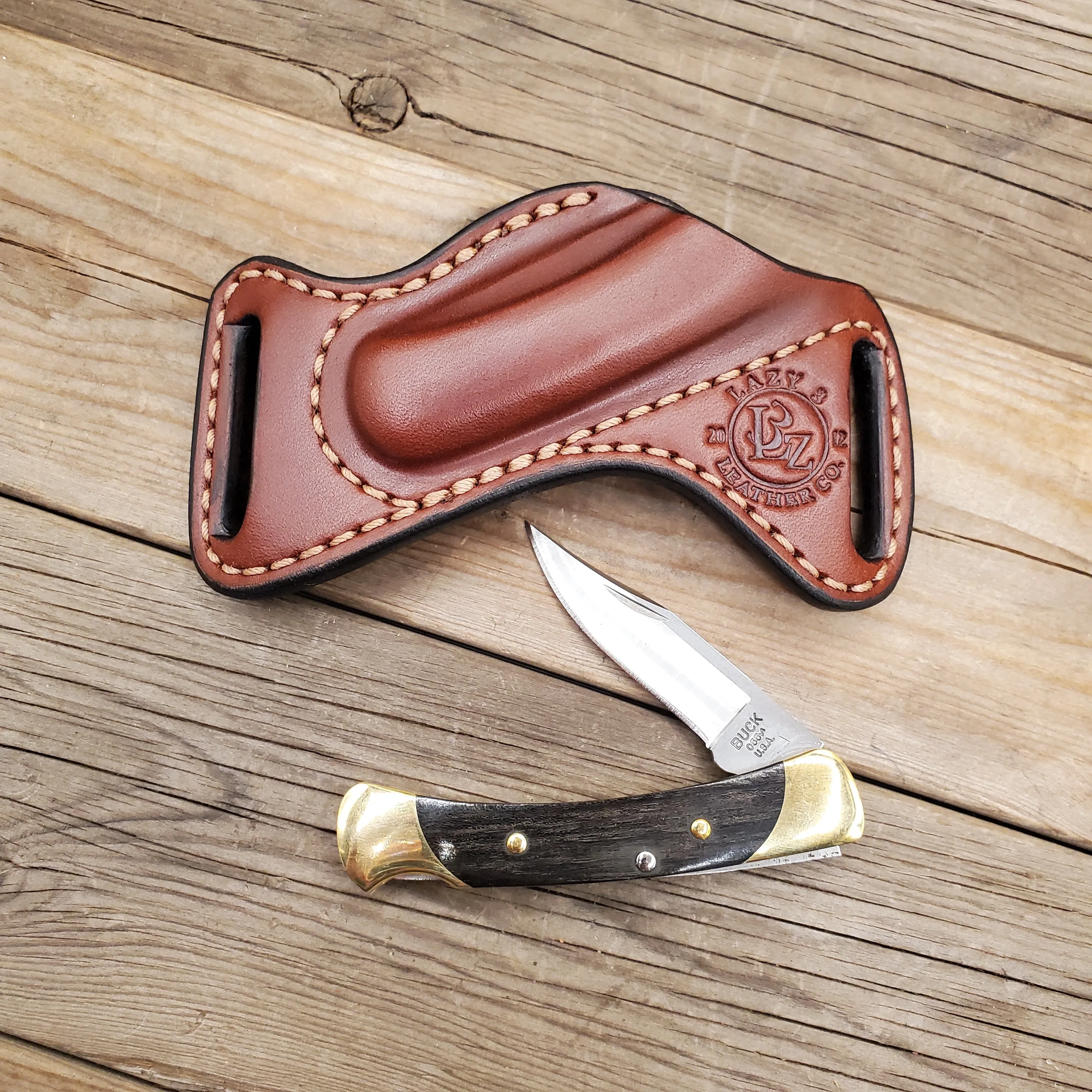 Buck 55 w/ Mini Bishop Scout Carry Sheath