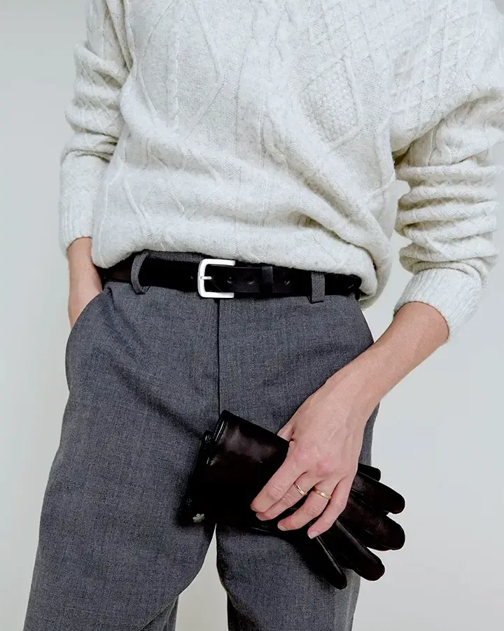 BUCKINGHAM BELT SILVER