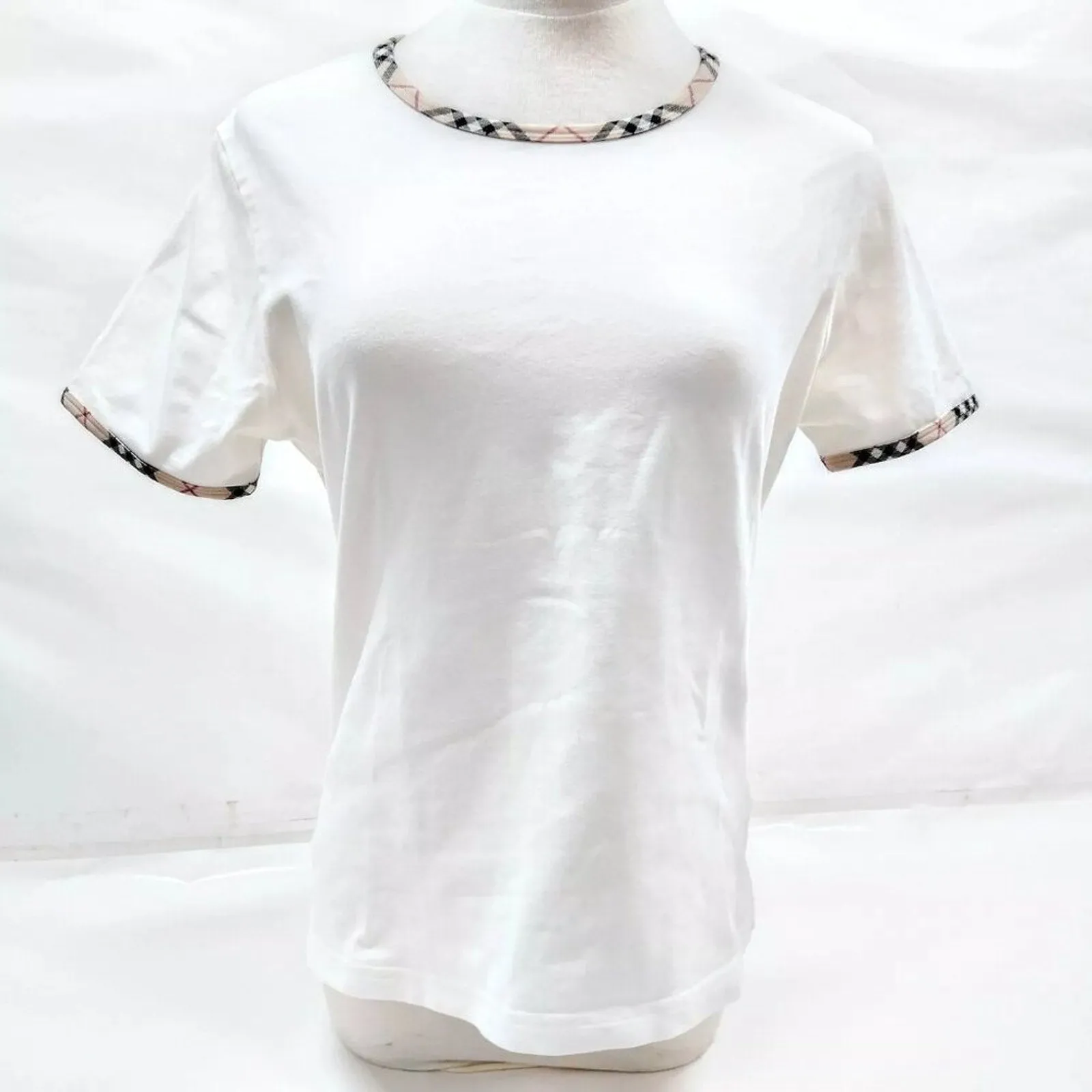 Burberrys London Tops Whites Cotton