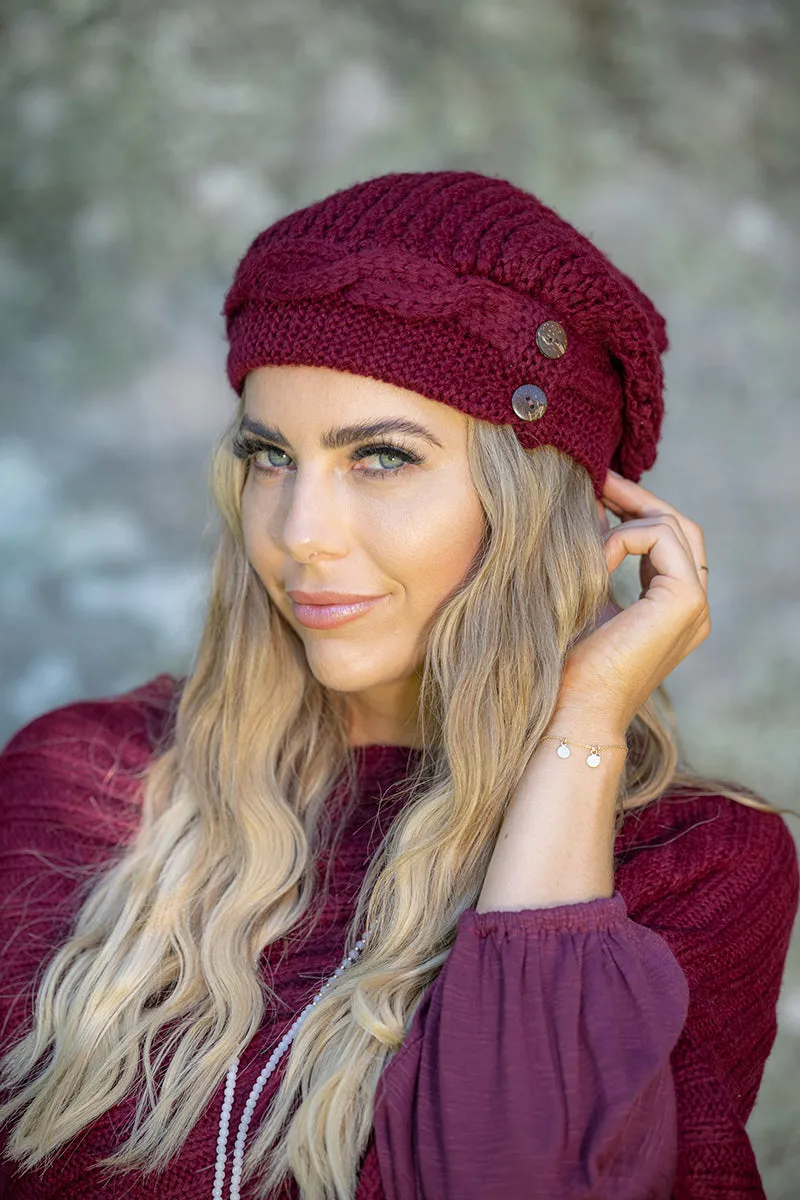 Button Hat - Assorted Colours