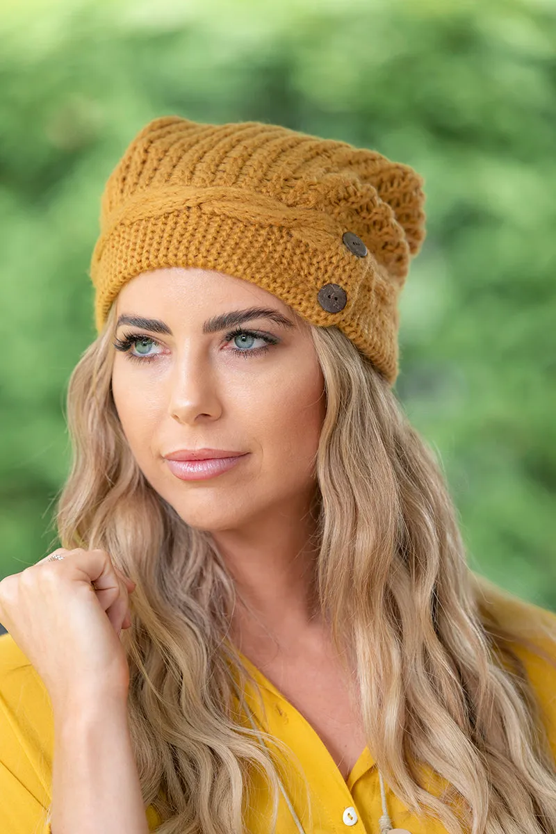 Button Hat - Assorted Colours