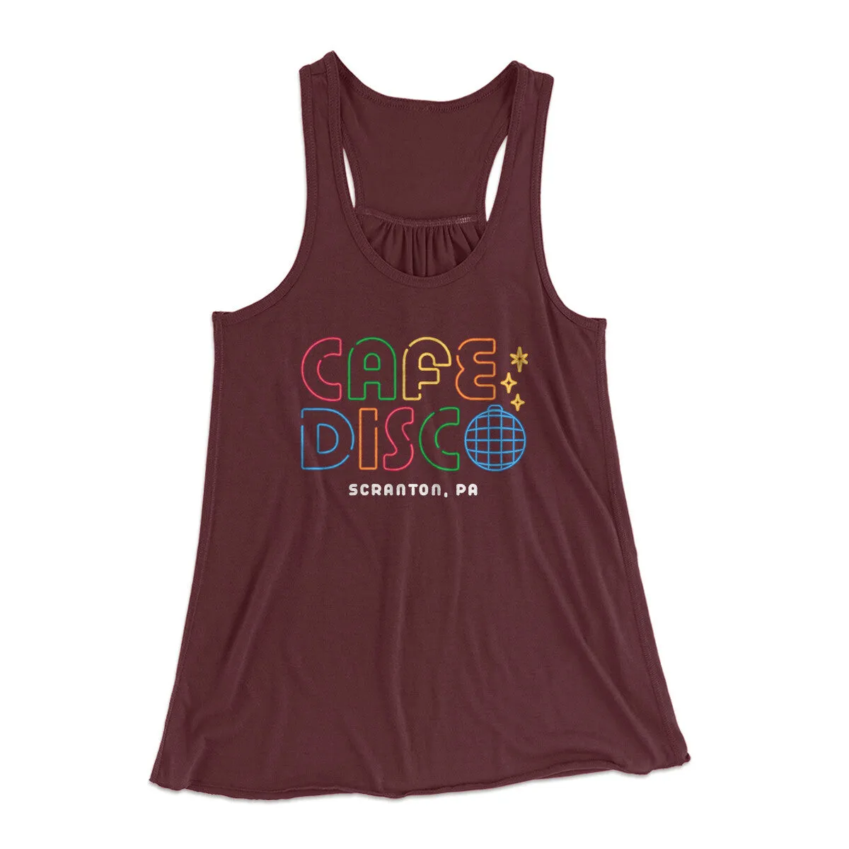 Cafe Disco Women's Flowey Racerback Tank Top