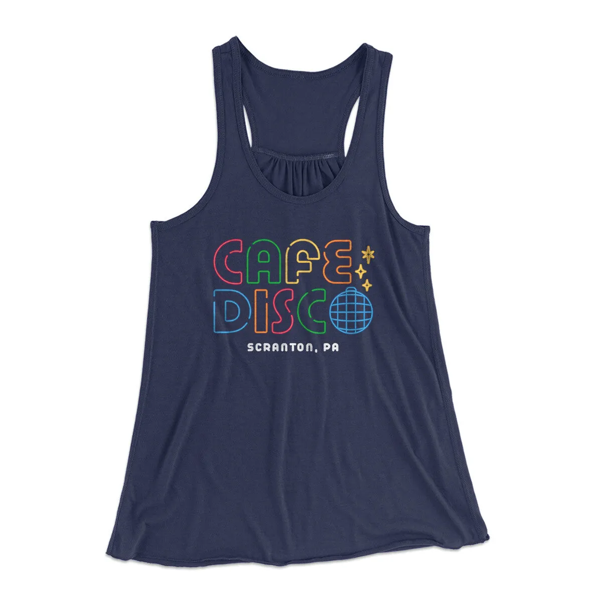 Cafe Disco Women's Flowey Racerback Tank Top
