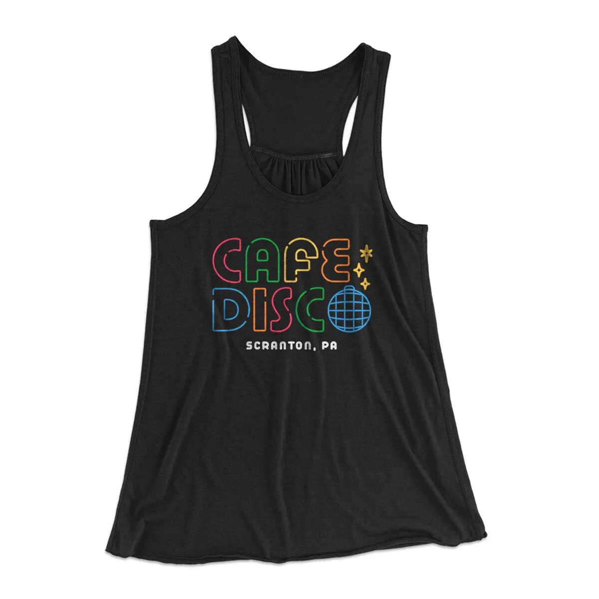Cafe Disco Women's Flowey Racerback Tank Top