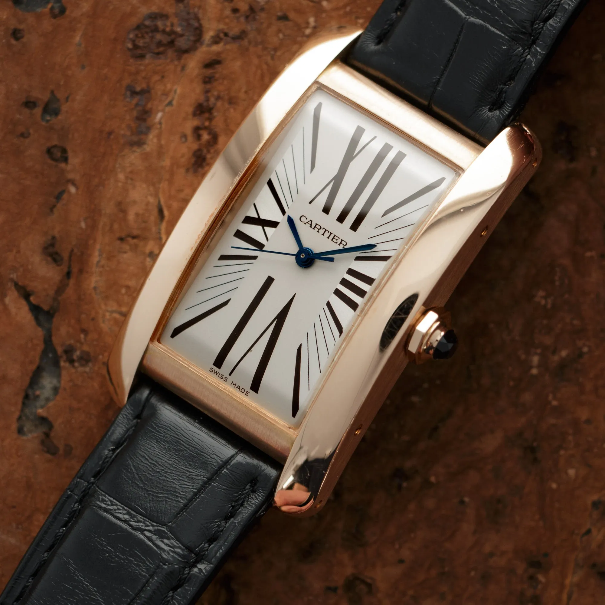 Cartier Tank Americaine Large Rose Gold Ref. 2505