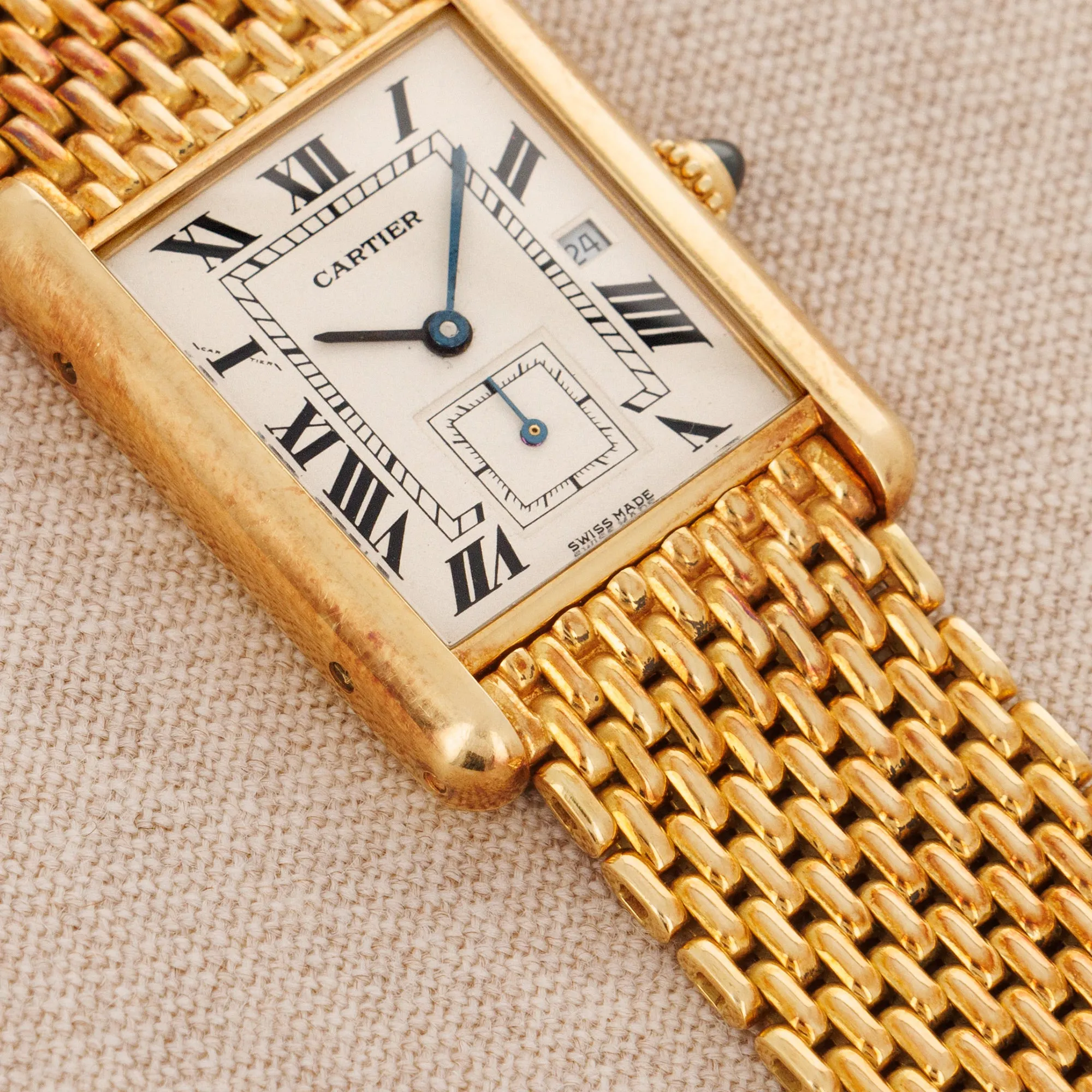 Cartier Yellow Gold Tank Louis Ref. 8110 on a Bracelet