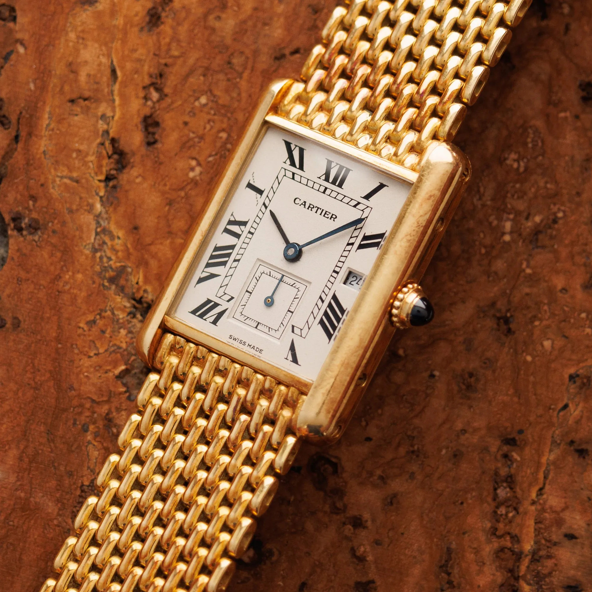 Cartier Yellow Gold Tank Louis Ref. 8110 on a Bracelet