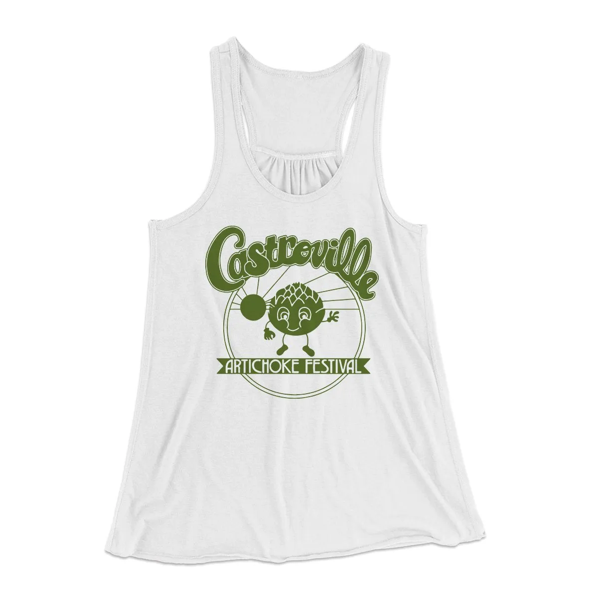Castroville Artichoke Festival Women's Flowey Tank Top