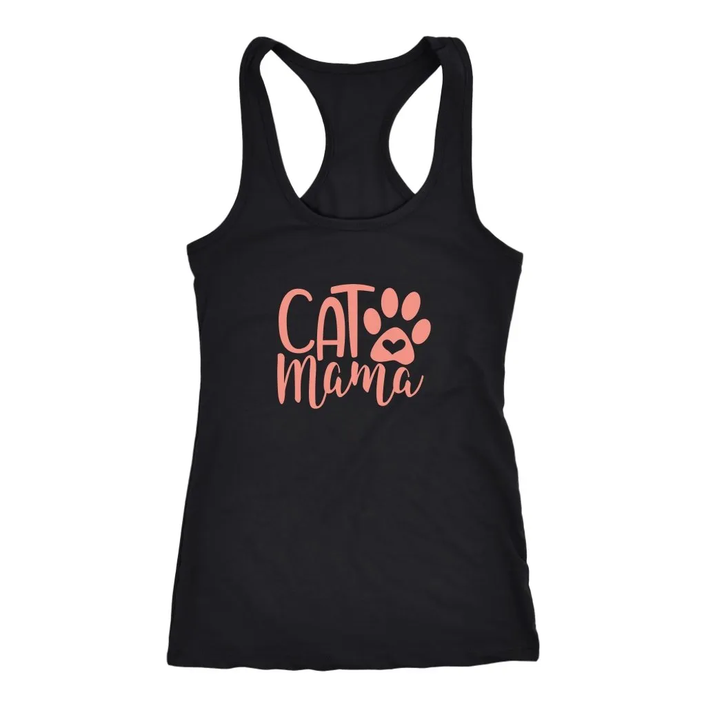 Cat Mama Racerback Tank