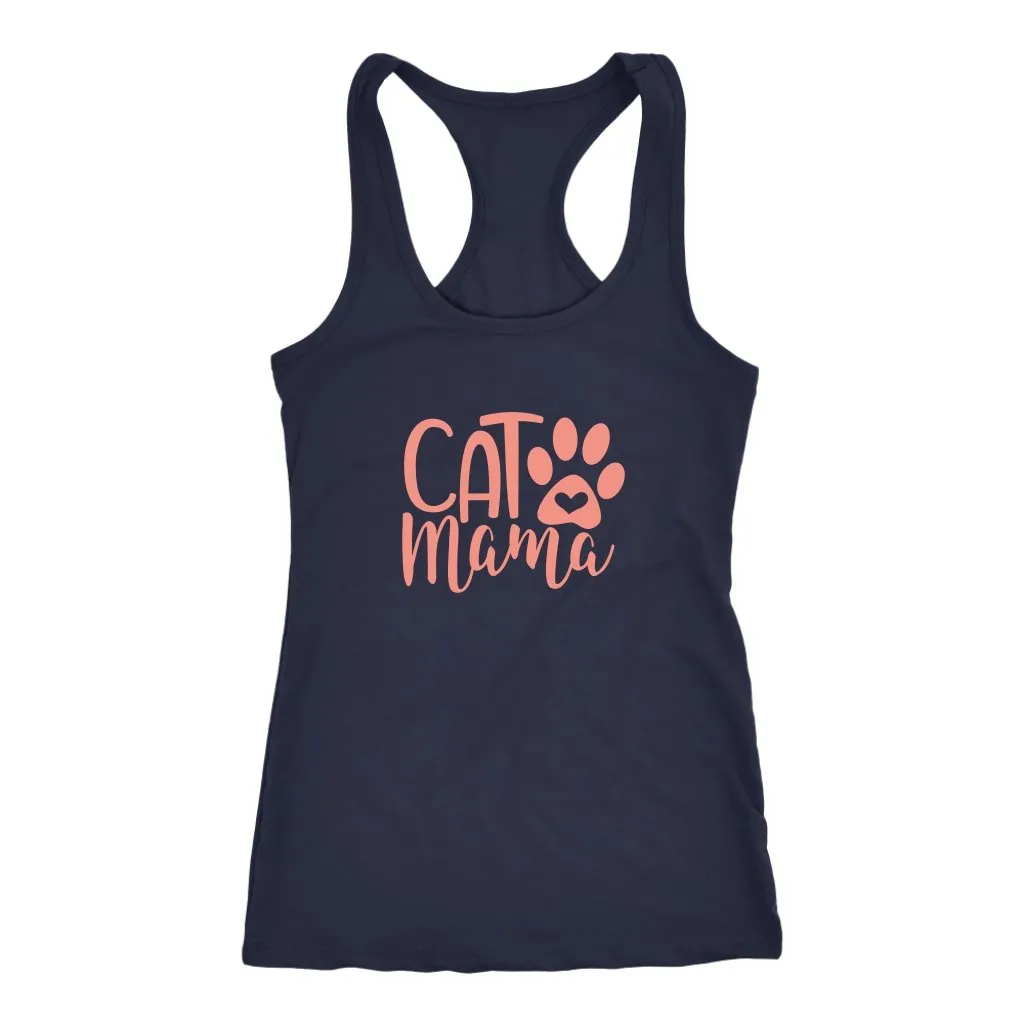 Cat Mama Racerback Tank