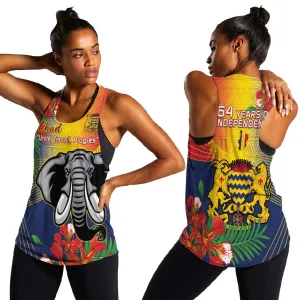 Chad Independence Day Women Racerback Tank Happy 64 Years Of Independence LT14
