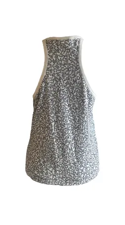 CHANEL Logo Lettering Sleeveless Top | Size 36