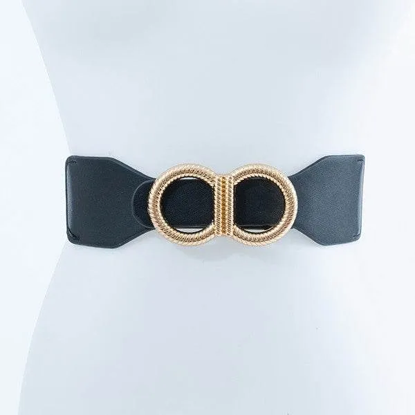 CHIC DOUBLE KNOT PU LEATHER FASHION BELT