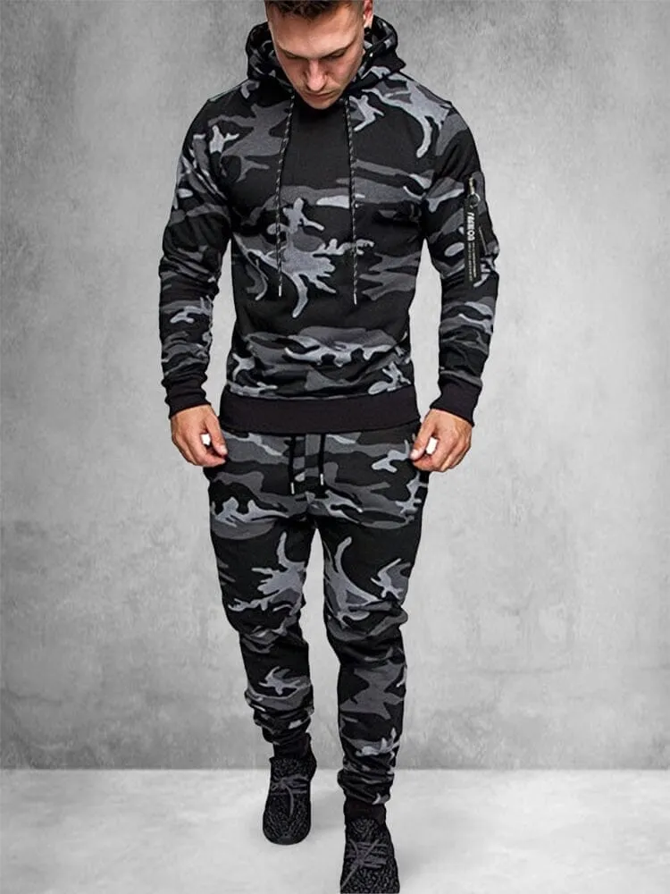 Chictango Trendy Zip Up Hooded Sports Sets