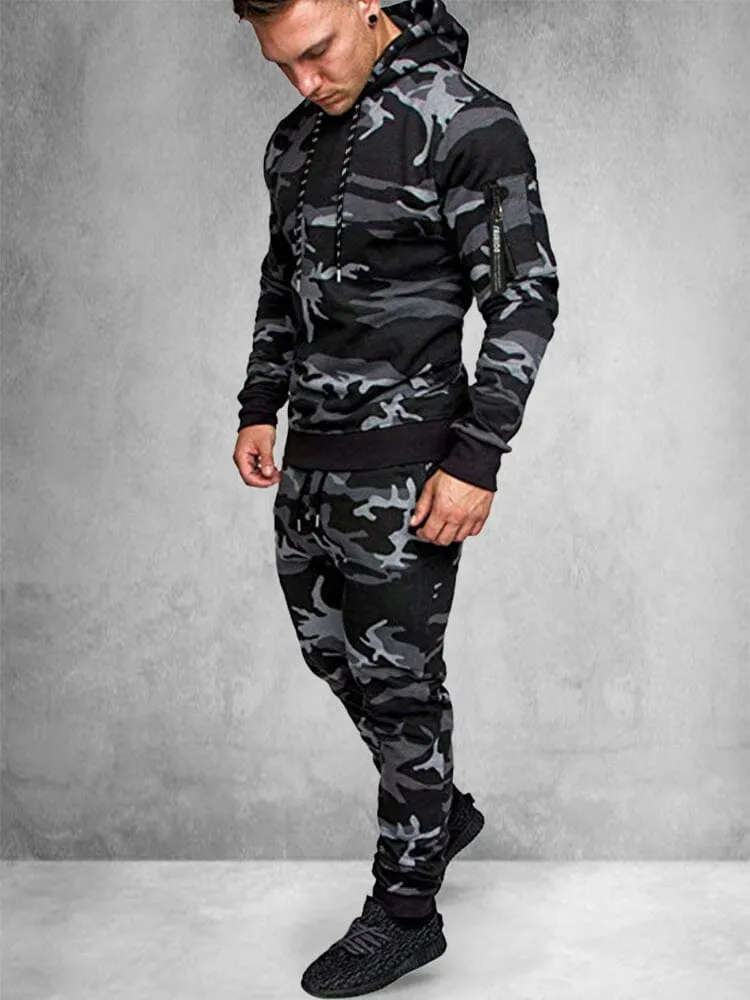 Chictango Trendy Zip Up Hooded Sports Sets