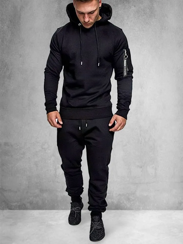 Chictango Trendy Zip Up Hooded Sports Sets