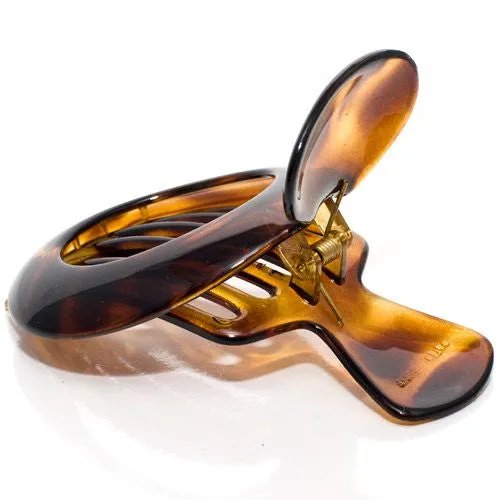 Chignon Tortoise Plastic Open Circle Clamp