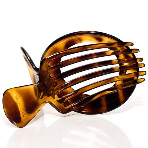 Chignon Tortoise Plastic Open Circle Clamp