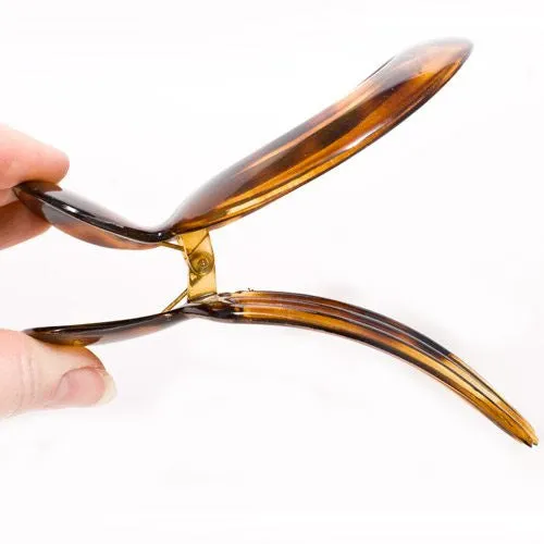 Chignon Tortoise Plastic Open Circle Clamp