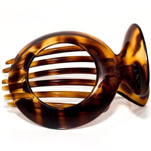 Chignon Tortoise Plastic Open Circle Clamp