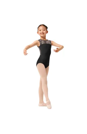 Child Mirella Paisley Keyhole Mesh Back Bodysuit