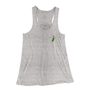 Christmas Pickle Women's Flowey Racerback Tank Top