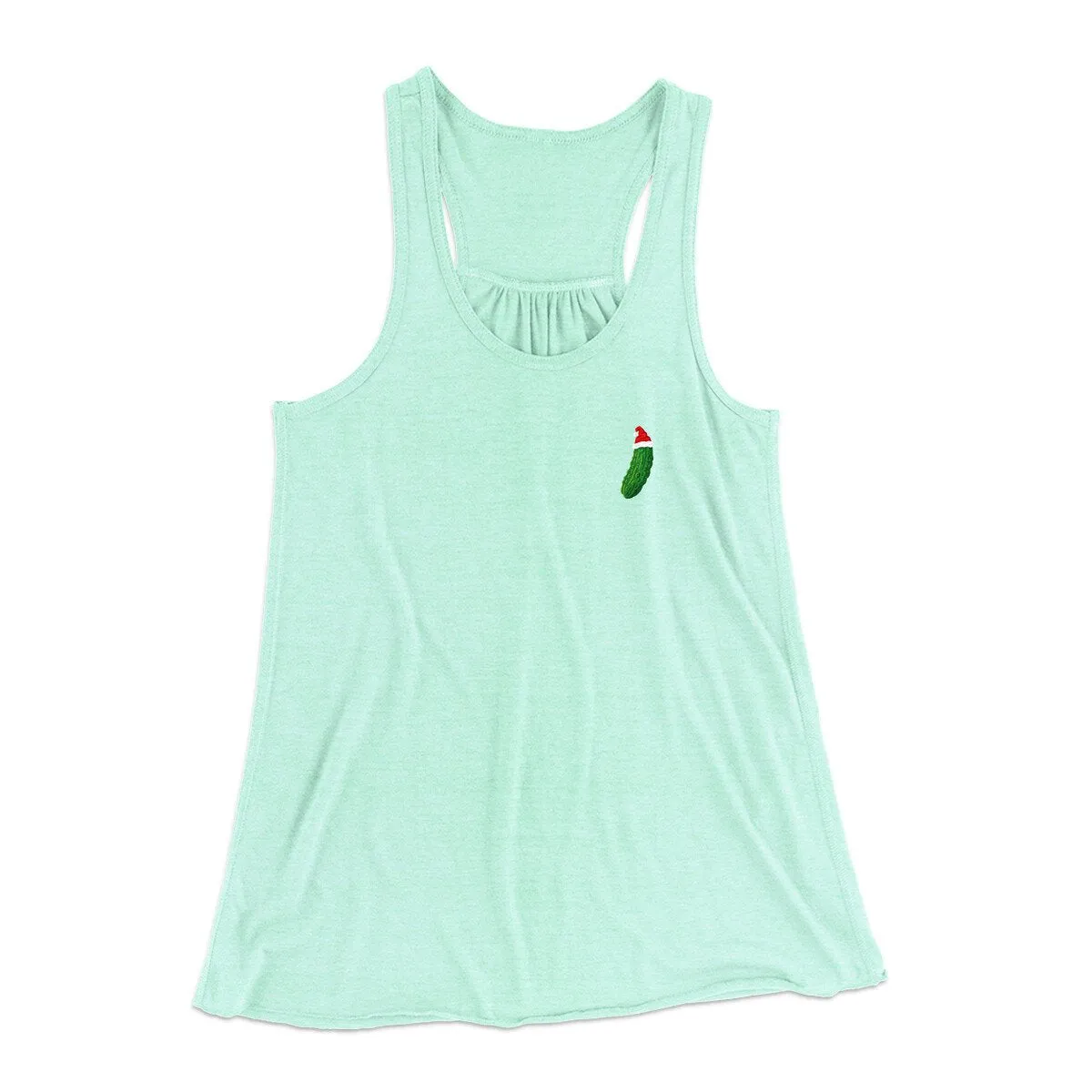 Christmas Pickle Women's Flowey Racerback Tank Top