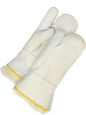 CL50-9-875-L Mitt-BDG Grain Leather w/Pullout Pile Liner 1- Finger