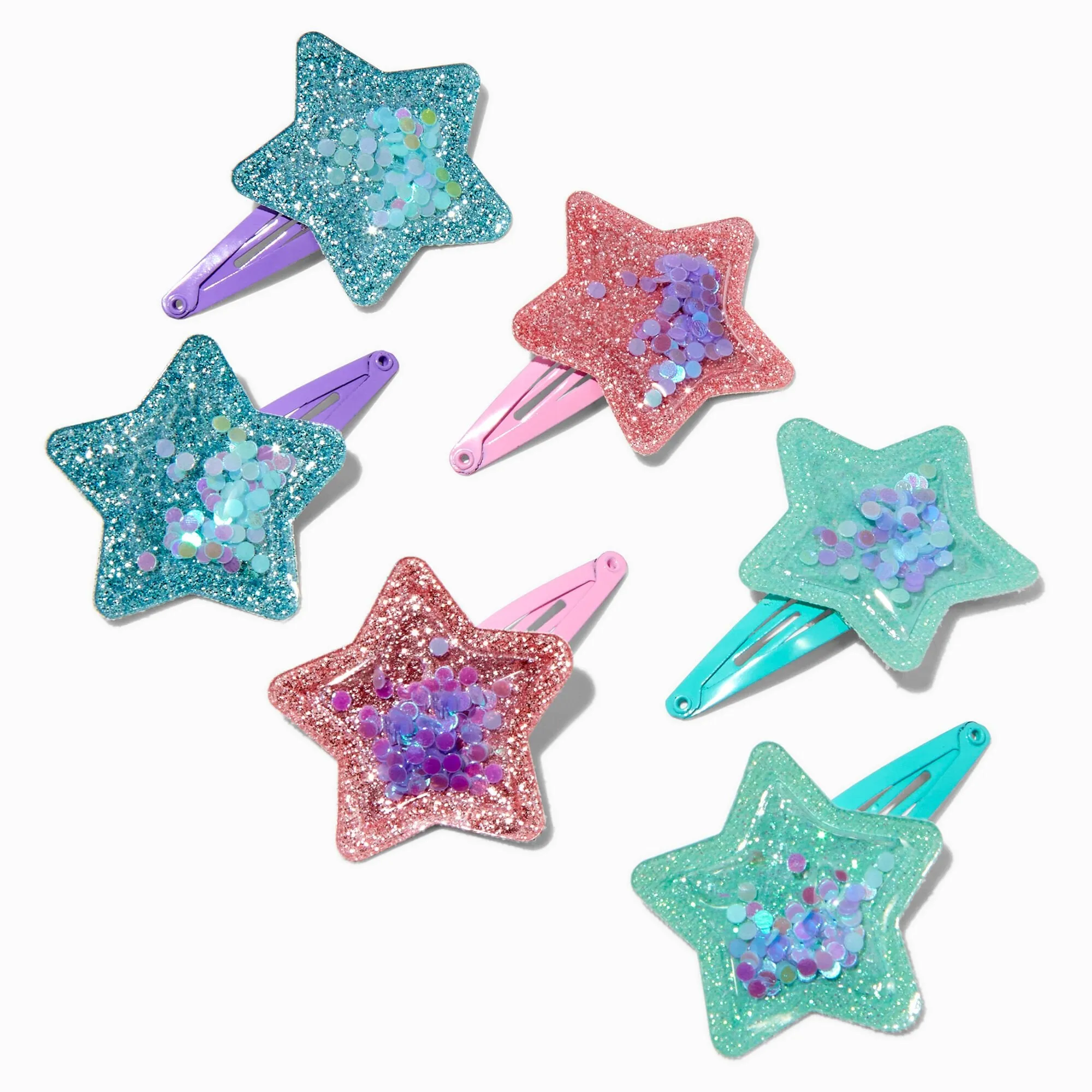 Claire's Club Mermaid Blue Clips & Grips