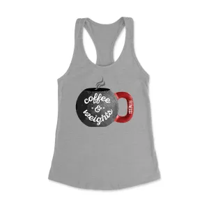 Coffee and Weights Racerback Tank Top