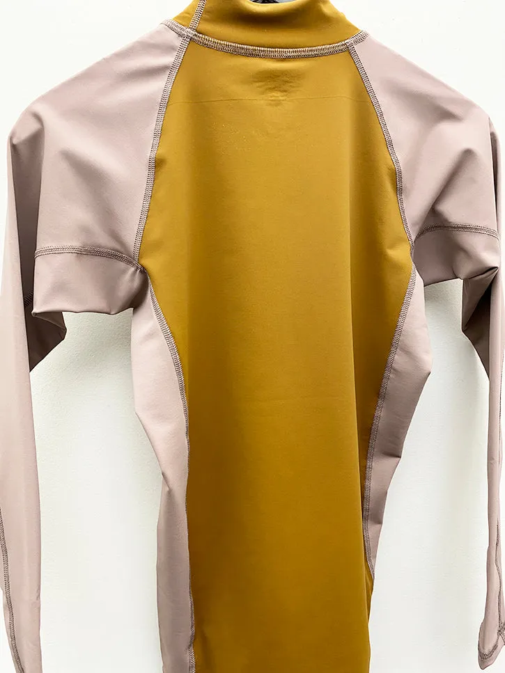 Come Tees Rash Guard, French Rose/Taupe