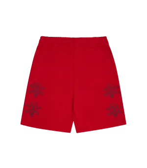 CONES AND BONES SWEATSHORTS - RED