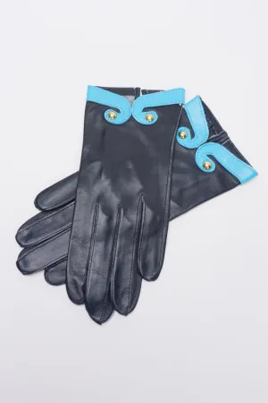 Contrast Trim Gloves