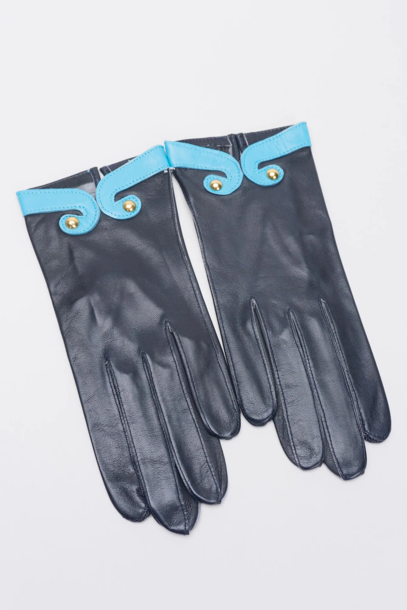 Contrast Trim Gloves