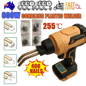 Cordless Plastic Welder Hot Stapler Bumper Repair Welding Machine  400 Staples