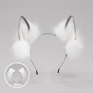 COSPLAY WOLF EAR PLUSH HAIR BAND SET UB2686