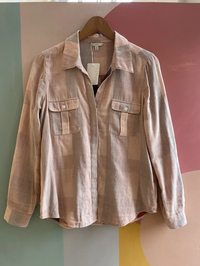 Cotton Gauze Long Sleeve Button Up