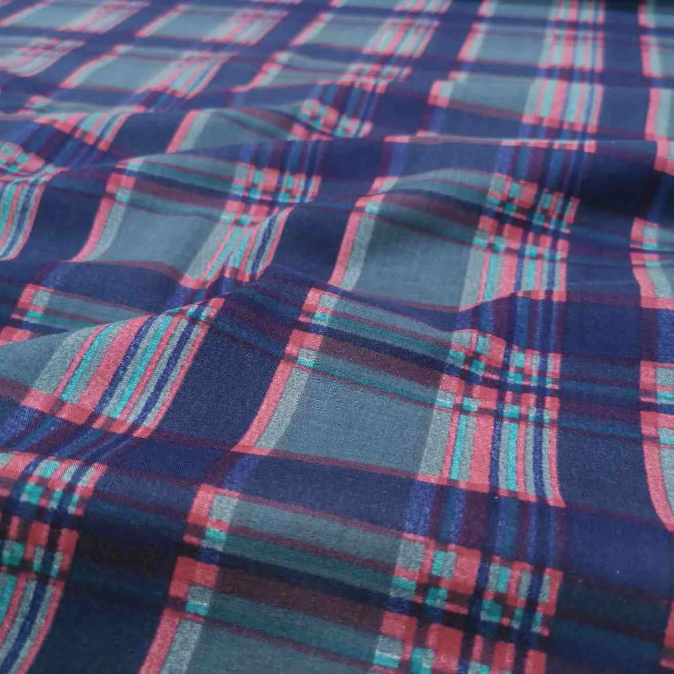 Cotton, Navy Check