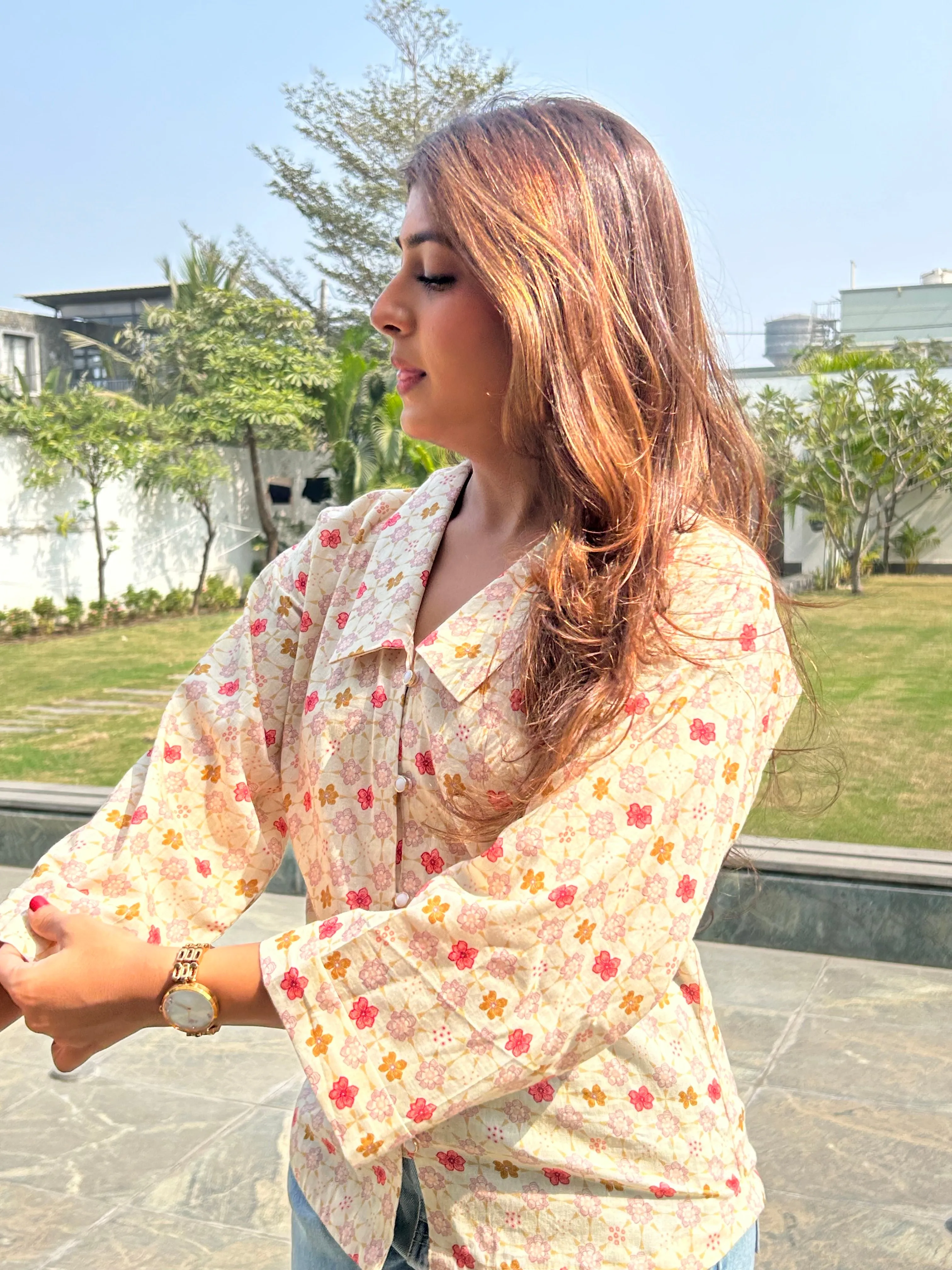 Cotton printed shirt