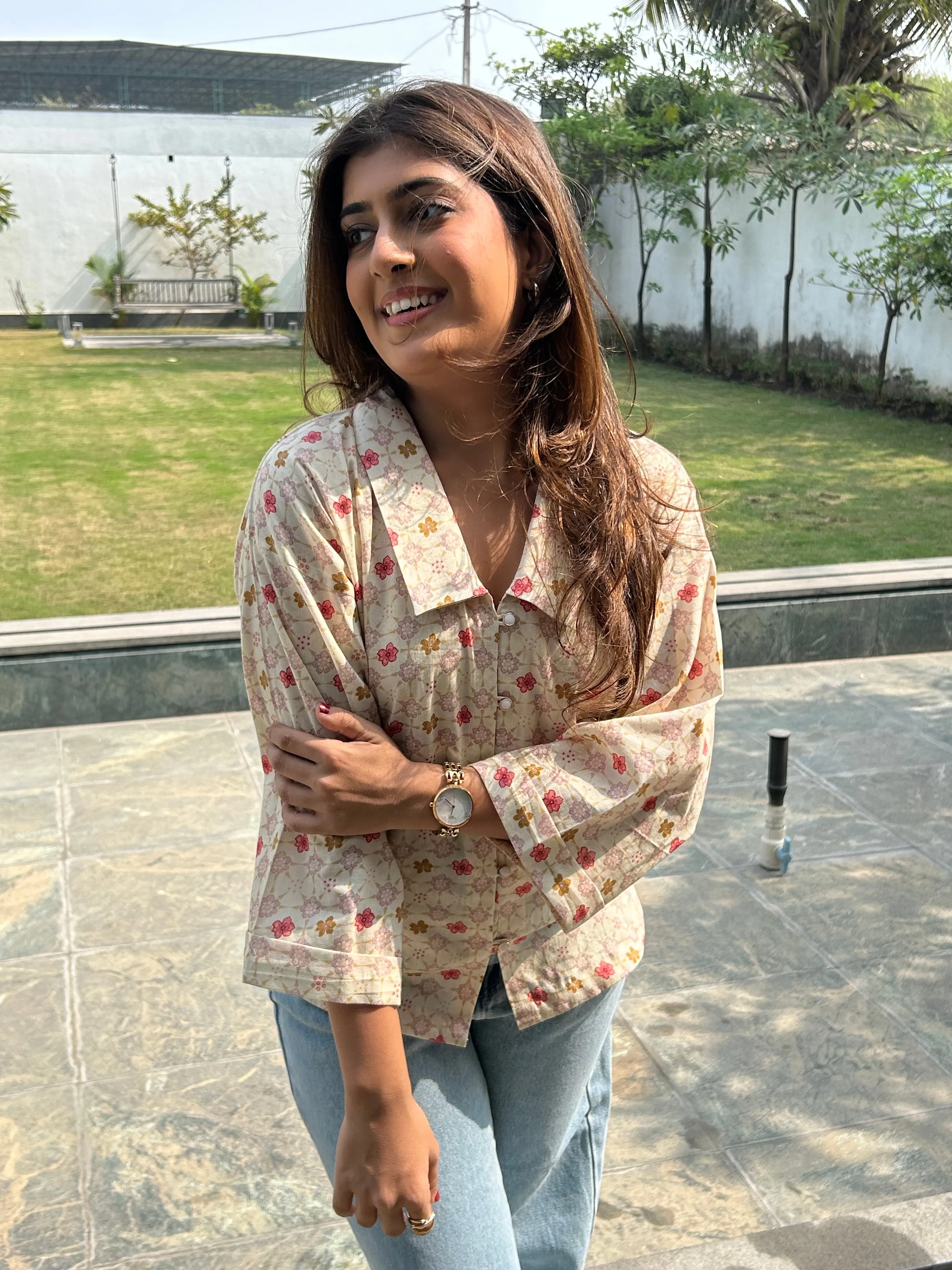 Cotton printed shirt