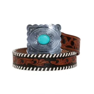 Cowgirl Leather Tooled Belt